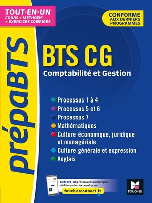 cover image of PrépaBTS--BTS CG--Toutes les matières--Révision et entraînement